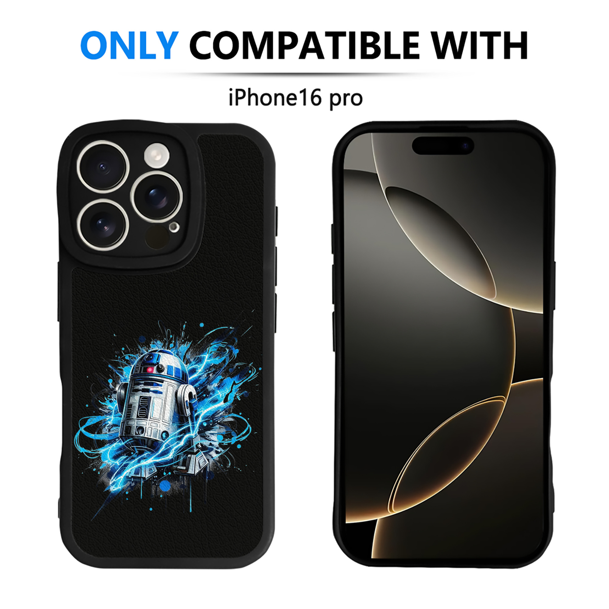 （画像用） スター・ウォーズ Star Wars 【iPhone 16シリーズ対応】シリコンスマホケース（レザー調） 材質：シリコン
